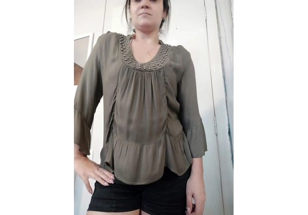 Blusa verde militar