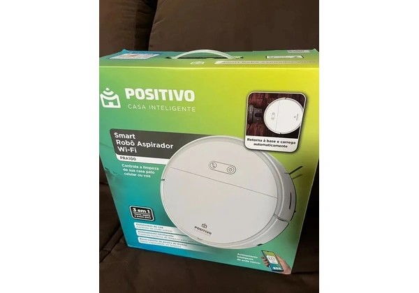 Robô Aspirador Wi-Fi Positivo PRA100 - Novo!
