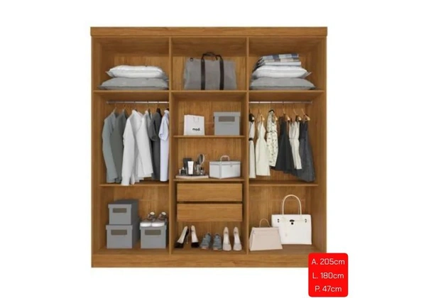 Guarda Roupa Casal 6P Lindo - Promoção