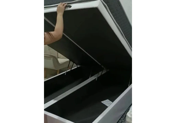BOX BAÚ BIG QUEEN OU KING BIPARTIDO COM PISTÕES A GÁS
