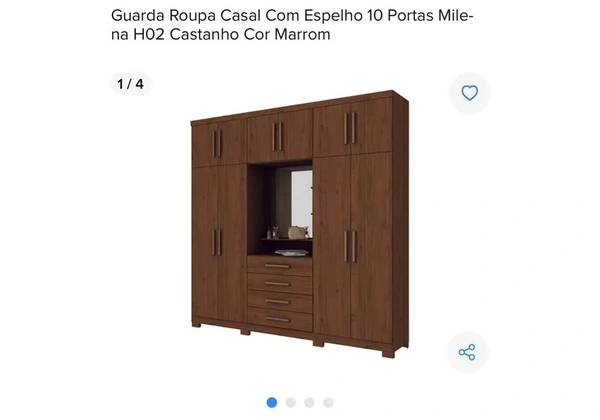 Guarda-roupa Casal Usado - Desmontado