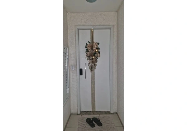 Pingente de porta de Natal Dourada