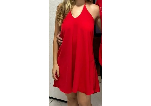 Vestido vermelho para o Natal