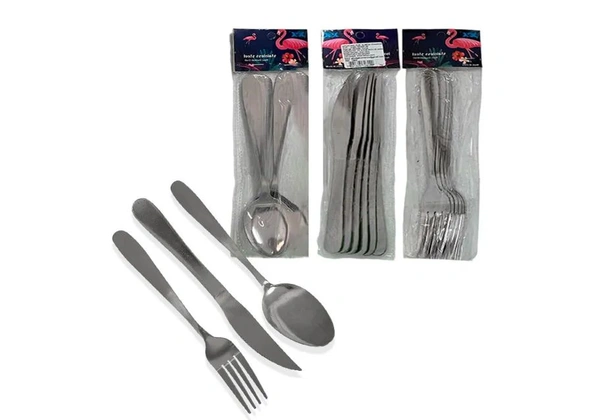 Kit Talheres Inox [18 peças] produto Novo