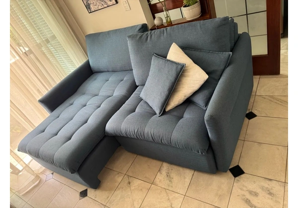 Sofá-cama 3/4 Lugares com Revestimento em Tecido