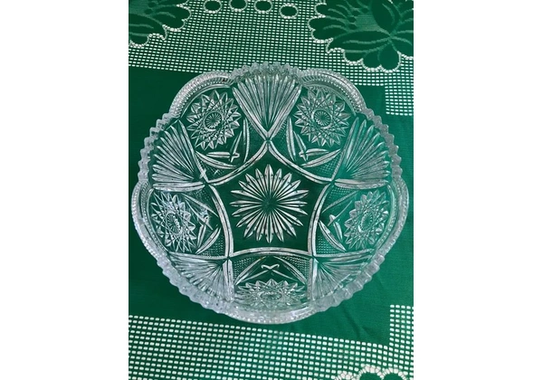 Fruteira Bomboniere Cristal 21x10 cms (crédito, débito, Pix e PicPay)