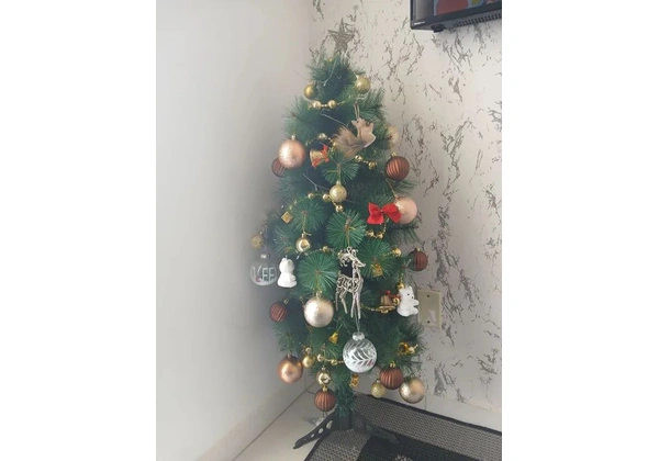 Vendo árvore de Natal completa.