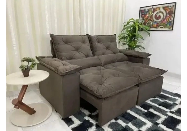 Sofá Retrátil e Reclinável Orthobox Pilow Braços 2, 30 metros