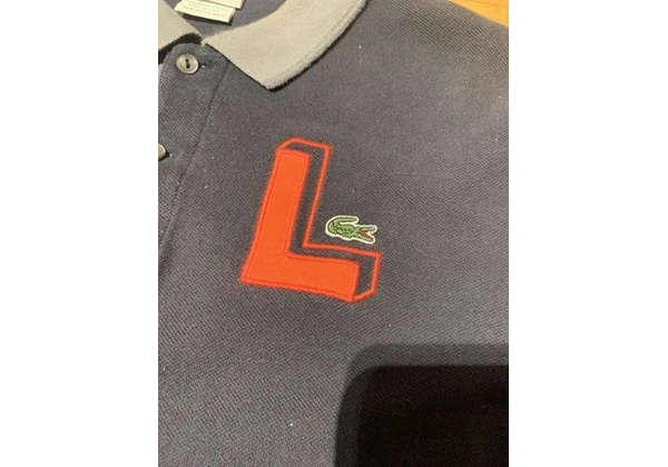 Camisa Pólo Masculina Manga Longa Lacoste Original Azul Impecável - Tamanho M / 4