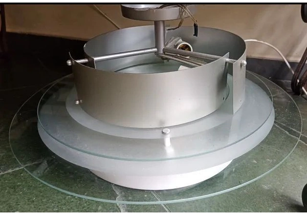 LUSTRE pendente em alumínio e vidro em excelente estado