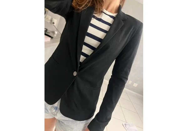 Blazer moletinho preto