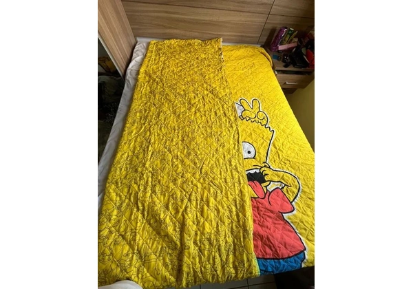 Colcha Dupla Face Simpsons