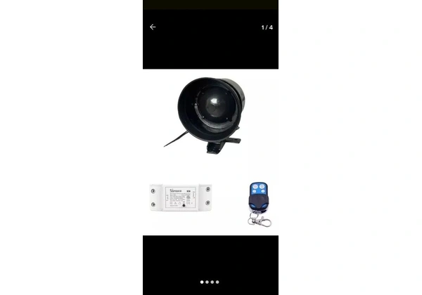 Kit Sonoff Basic RF + Sirene + Controle RF 433mhz
