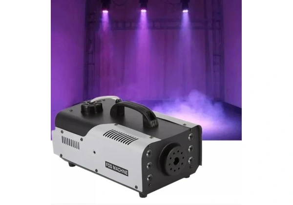 maquina de fumaça 1200w com 6leds rgb lk-y9 luatek