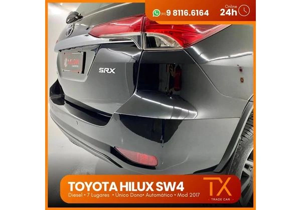 Hilux 2017 2.8 Sw4 Aut 4x4 Diesel 7 Lug IPVA 2025 GRÁTIS