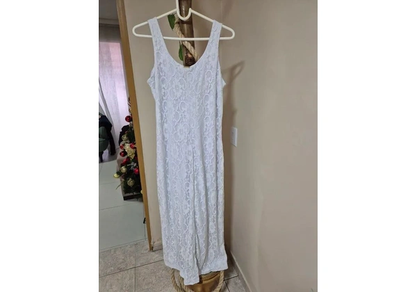 Vestido longo branco