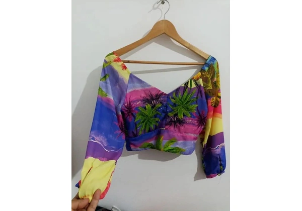 blusa estampada da angelique muito linda