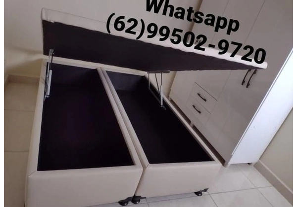 Cama Box Baú Casal Bi Partido .