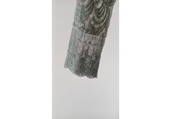 Vestido Maria Filó renda azul - tamanho P