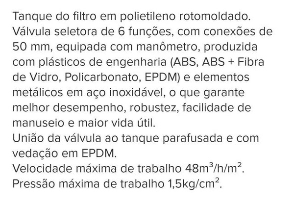 Carrinho para piscina filtro e bomba até 21m cúbicos