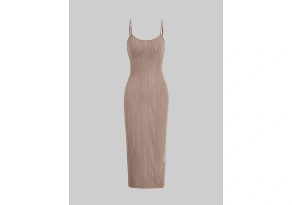 Vestido nude/bege texturizado tubinho importado NOVO