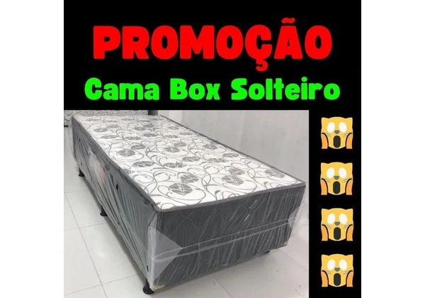 Cama Box de Solteiro - Produto Novo