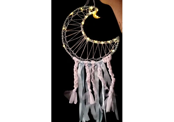 MANDALA DE LUA COM LED