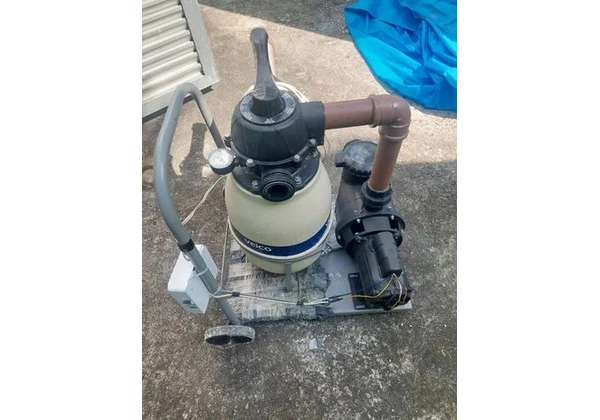 Carrinho para piscina filtro e bomba até 21m cúbicos