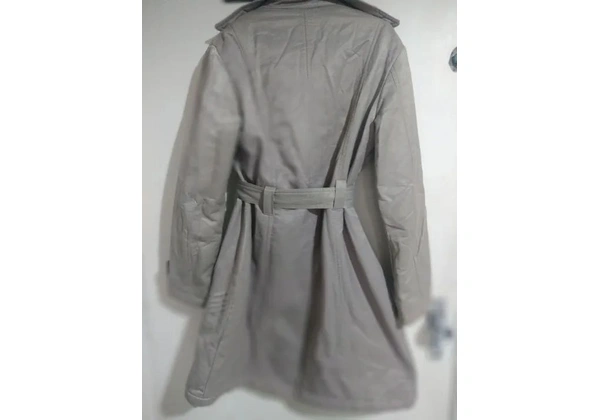 Casaco Trench Coat Bege acinzentado Feminino