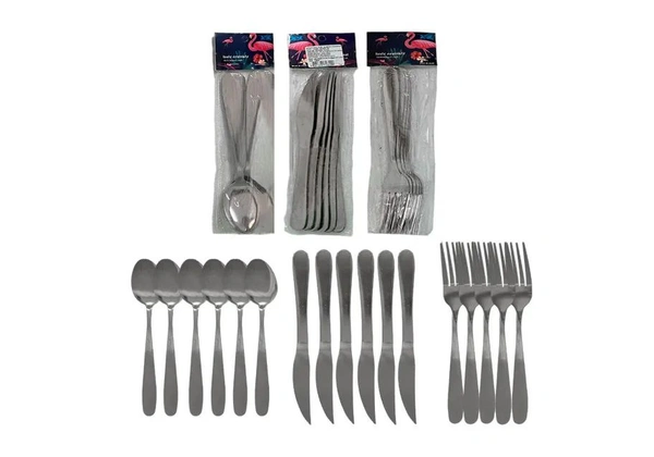 Kit Talheres Inox [18 peças] produto Novo