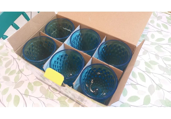Conjunto 6 taças Verre cor Tiffany