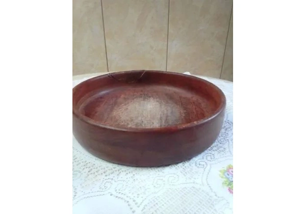 Gamela de madeira para churrasco