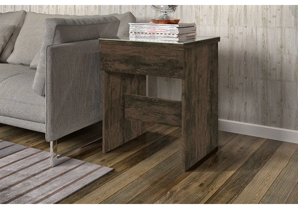 Mesa Lotus 100%MDF Com vidro queima de estoque