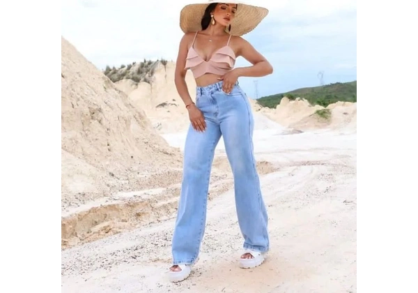 Calça wid leg