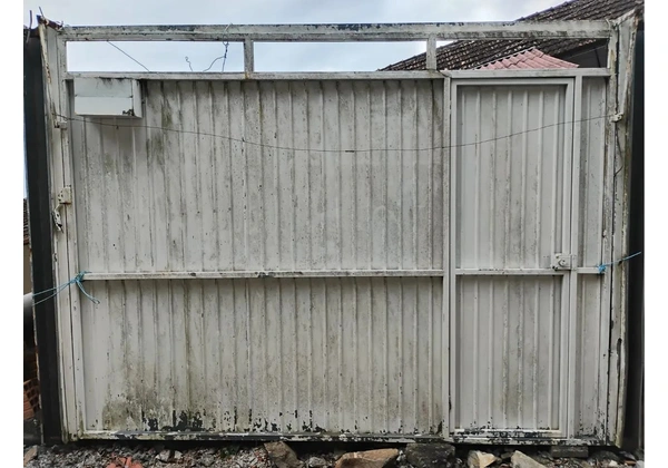 Portão eletrônico galvanizado