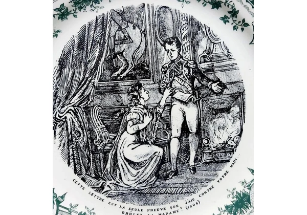 Pratos Vintage Coleção Sarregvemine' Francês Napoleão-3 Pças