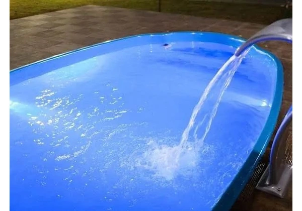 PISCINA DE FIBRA MODELO CRYSTAL 6 COM KIT FILTRANTE + HIDRAULICA