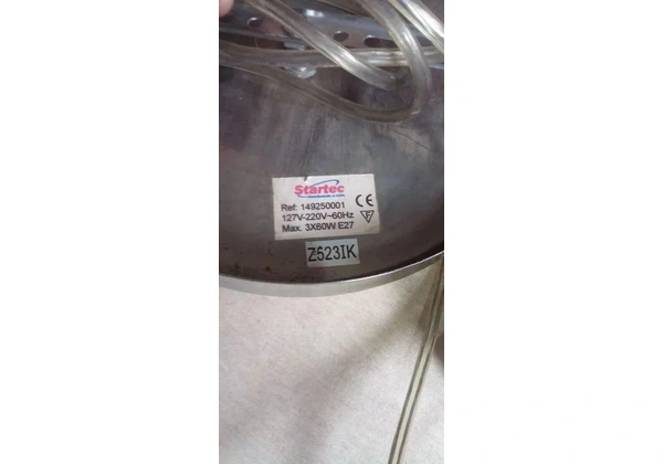 Luminária de teto para 3 lâmpadas- Ler Descrição