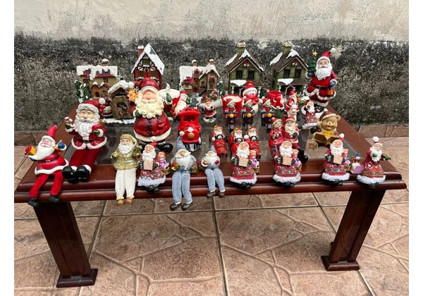 Lote de Enfeites de Natal + iluminação