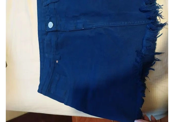 Saia jeans azul 42