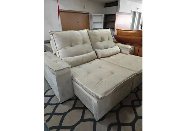 SOFA 2.20 Retrátil RECLINÁVEL VARIAS CORES VISITE NOSSO LOJA FEDERAL MOVEIS