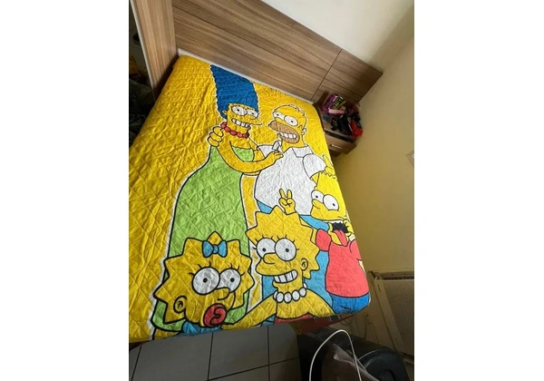 Colcha Dupla Face Simpsons