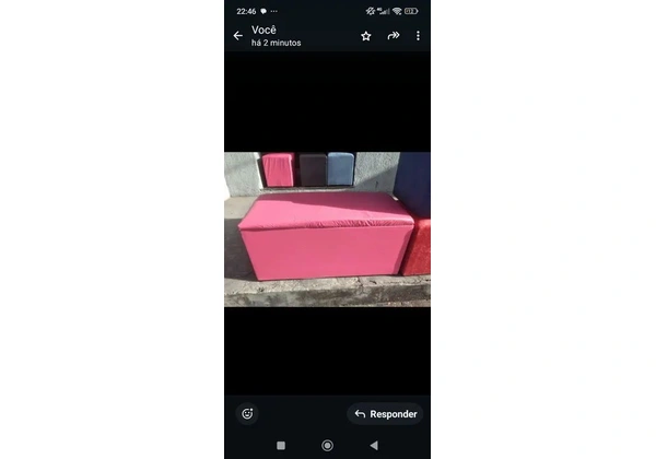 pufes e baú