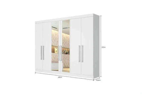 Guarda roupa 6 portas e 2 gavetas 8 meses de uso