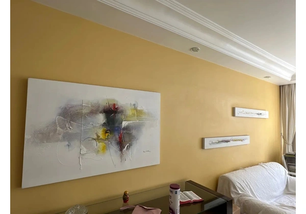 Trio de quadros abstratos modernos para decoração
