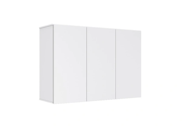 Armário Aério 3 Portas - Branco Suspenso Parede Mdf/mdp