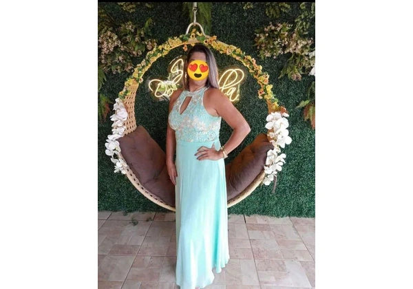 Vestido de madrinha VERDE Menta