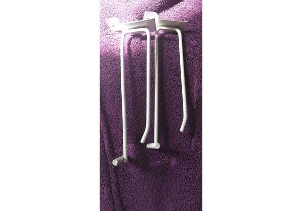 Ganchos, cantoneiras reforçada, dupla