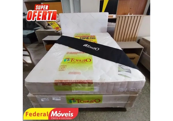 Cama box de casal SUPER OFERTA base + colchão