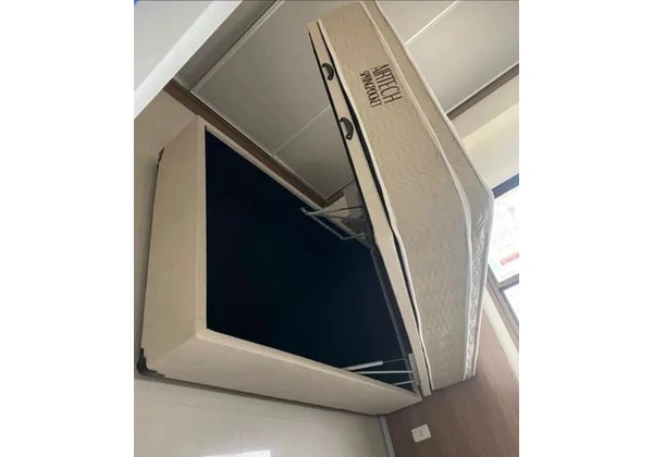 Cama baú com colçhão de 30cm em molas ensacadas